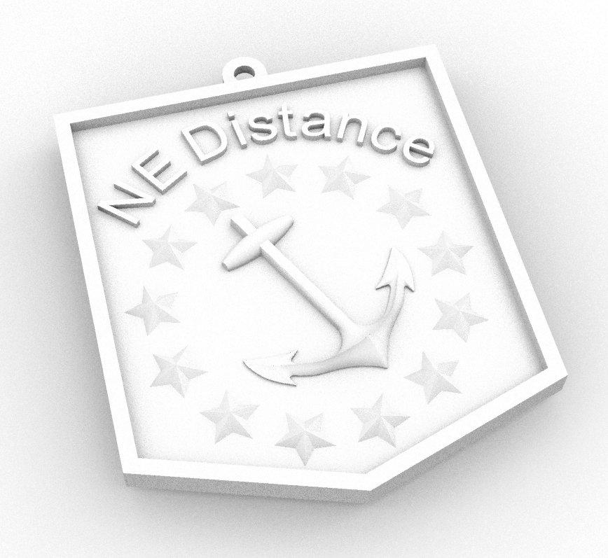 NE Distance track medal