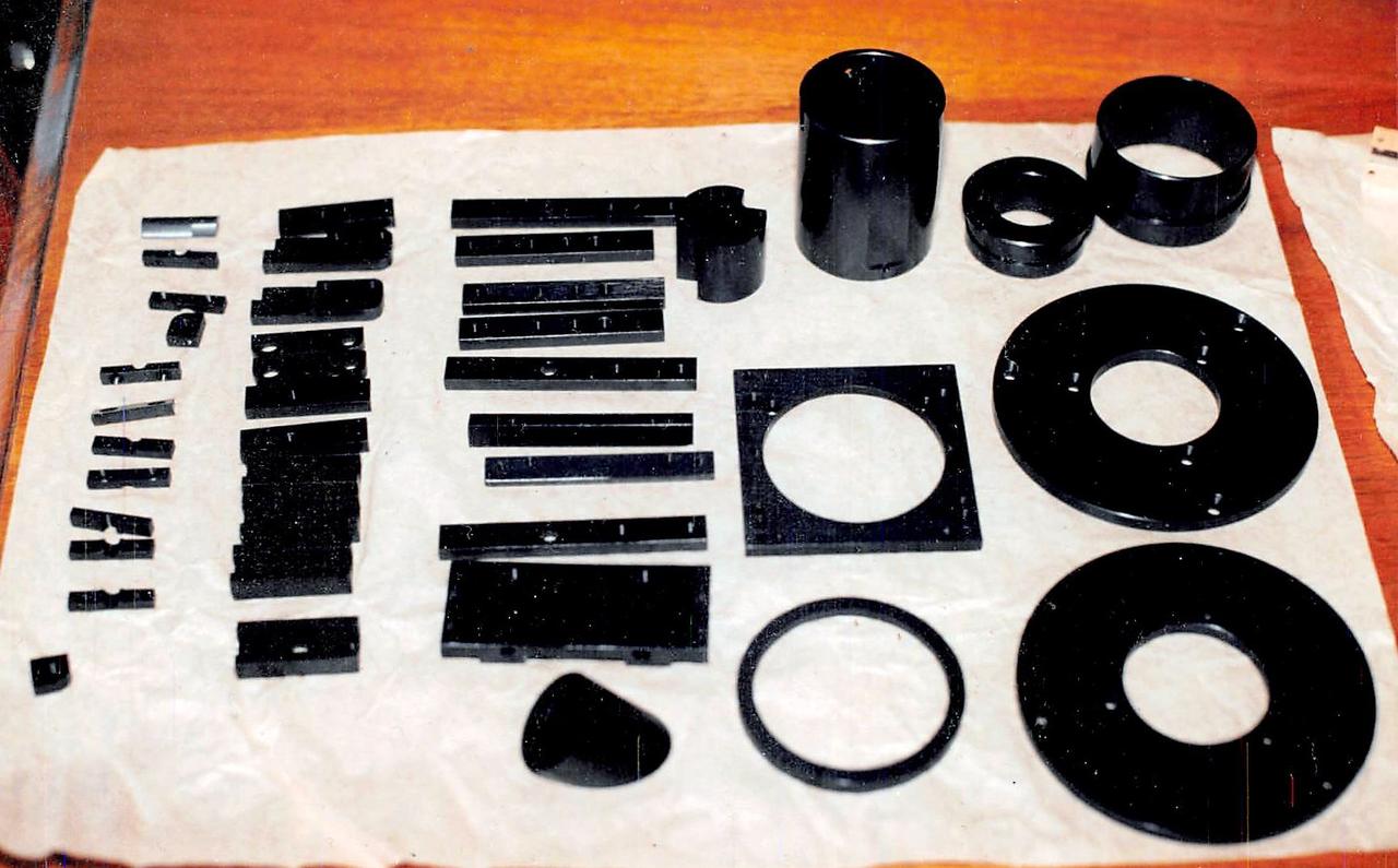 Anodized parts I made for focuser, main mirror and secondary mirror mounts