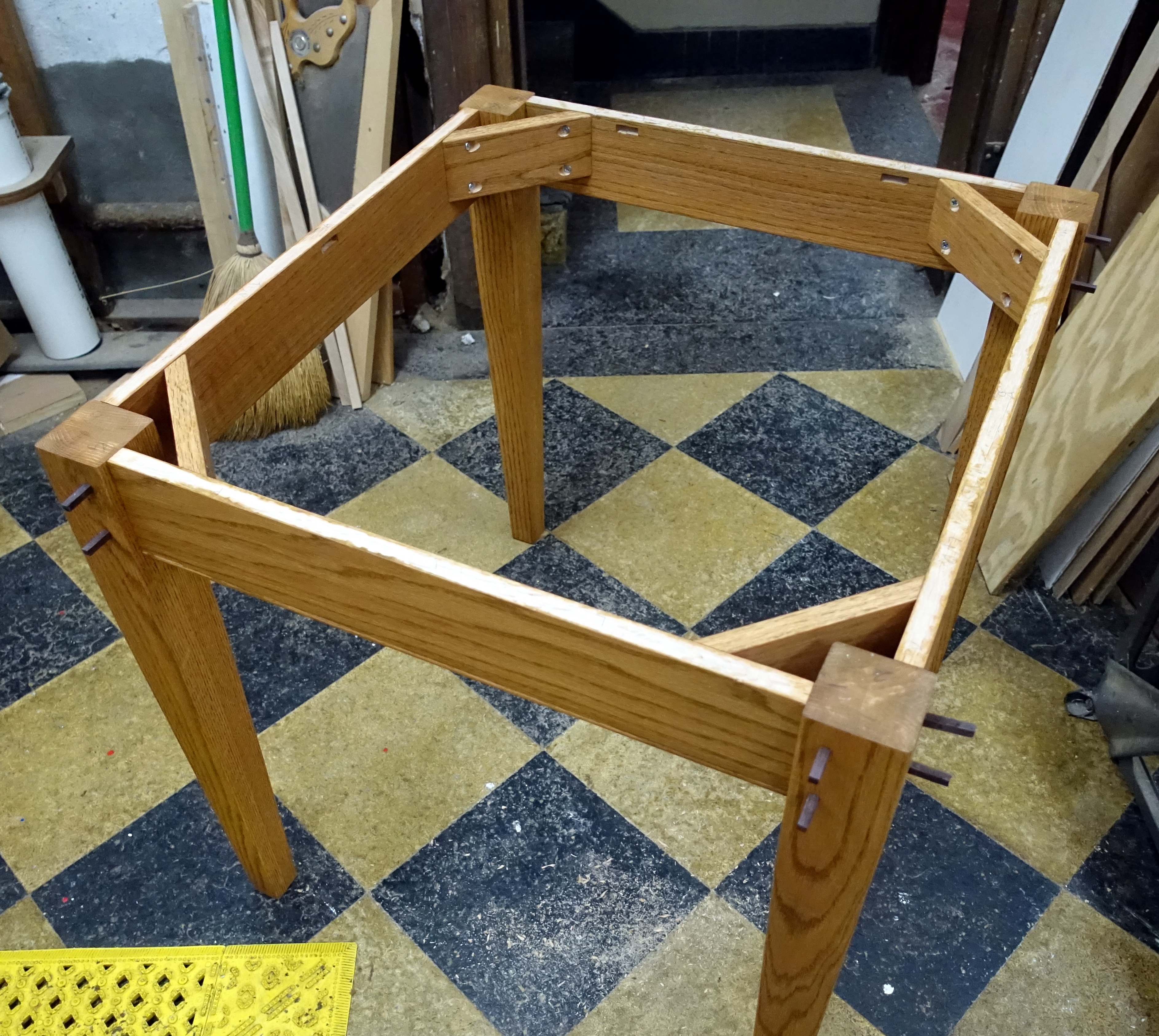 Assembled legs