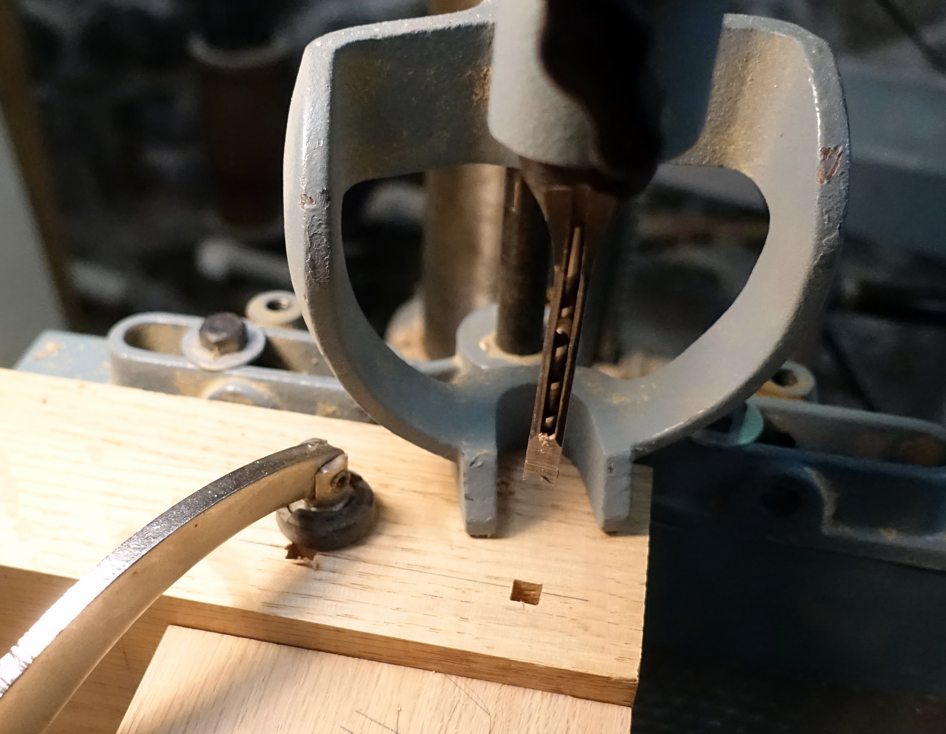 Apron pin holes